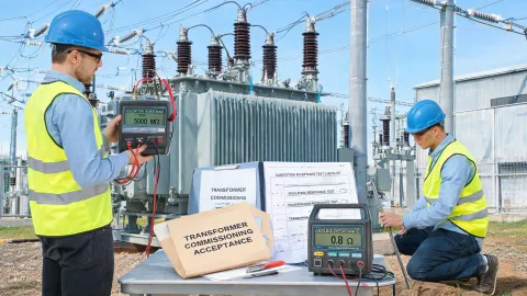 Power substation acceptance testing